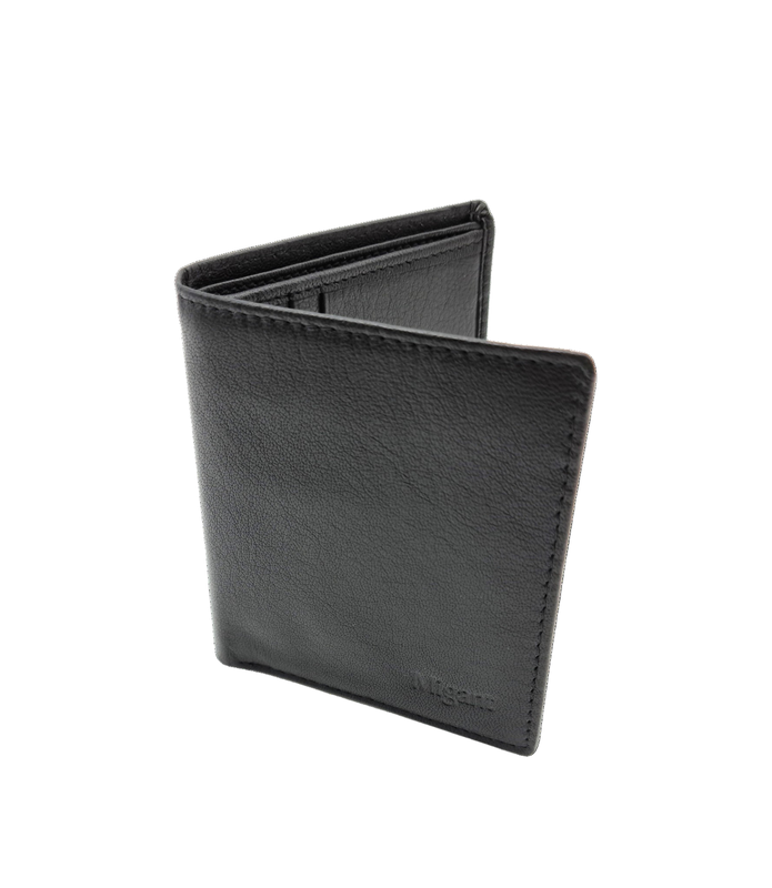 Migant design Genuine fine bifold leather wallet 10 credit card slots. 2 note compartments.-null