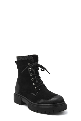 Ankle boot lace up, Black, medium