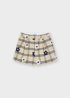 Βερμουδα λουλουδι κεντημα, Dark Beige, medium