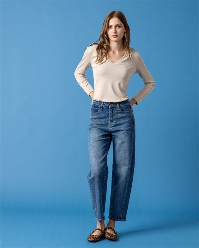 Jean trouser mom fit image number null