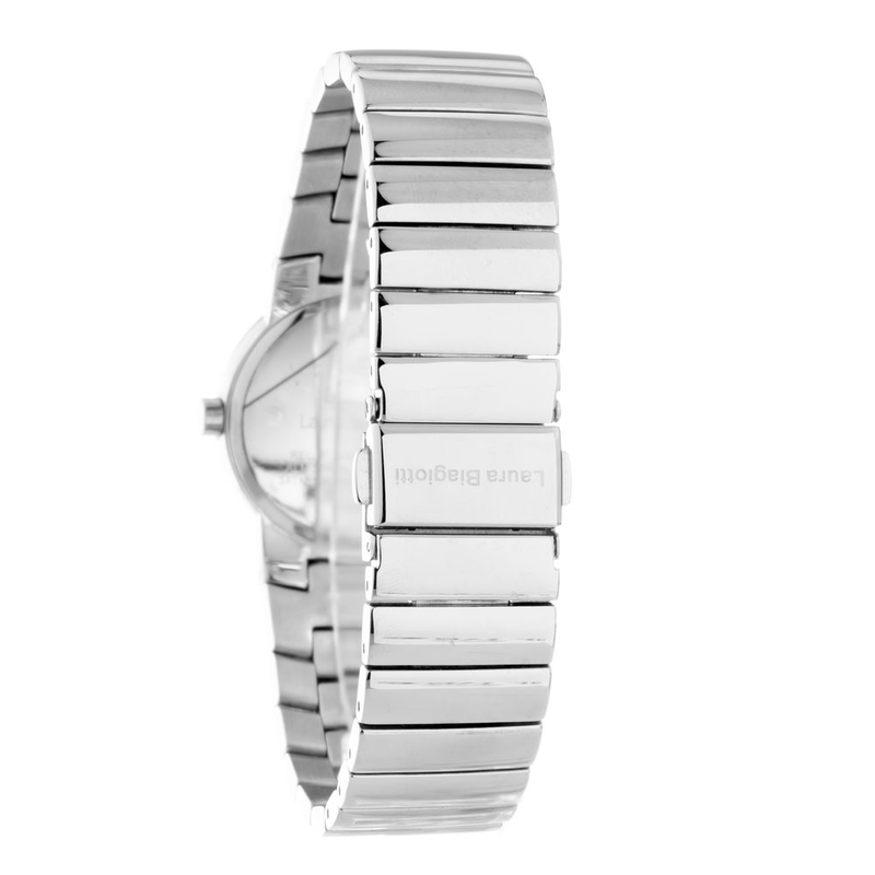 Silver stainless steel dress watch-null