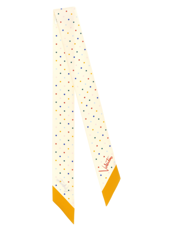 Multicolor silk foulard-null