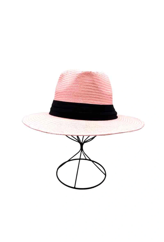 Panama hat - pink-null