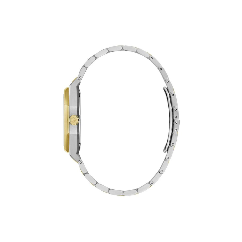 Gold stainless steel dress watch-null