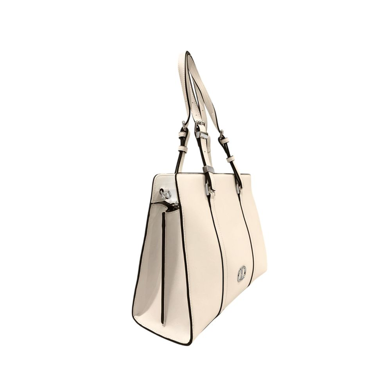 White pu women shoulder bag-null