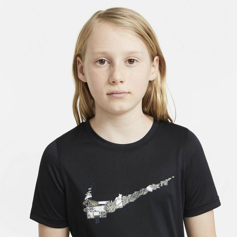 Boys Dri-FIT basketball swoosh t-shirt-null