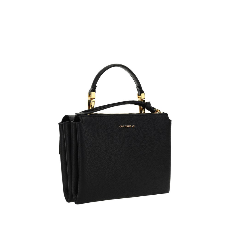 Black calf leather bos taurus shoulder bag-null