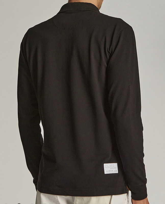 La martina man polo basic long sleeve piquet stretch ccmp03-null