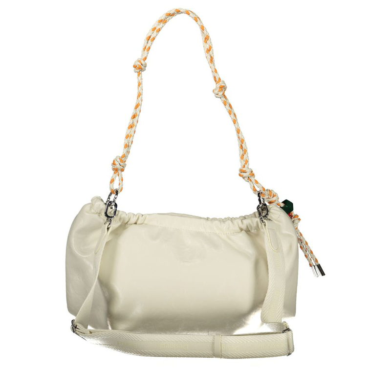 Ecru polyurethane women handbag-null