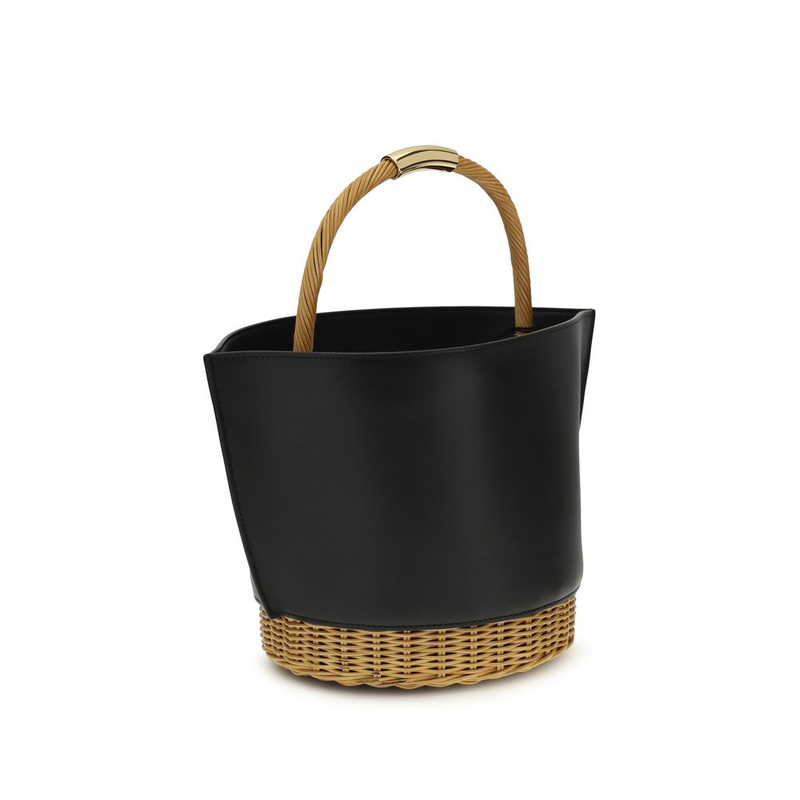 Black calf leather bos taurus shoulder bag-null