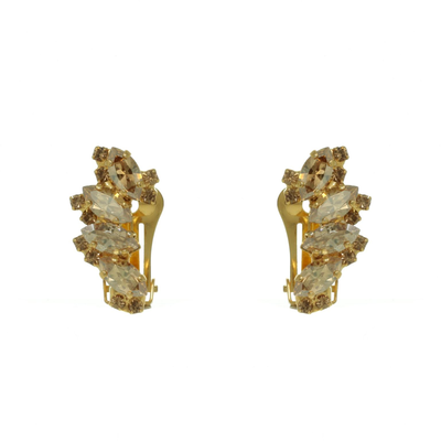 Amelie small, Gold Swarovski Crystals-gold Metal, medium