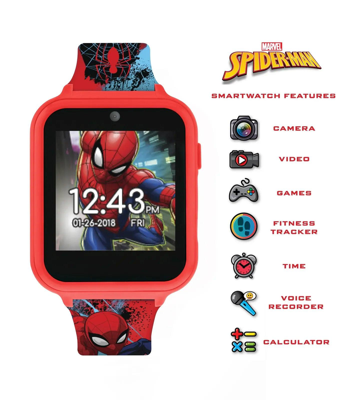 Spider-man interactive kids' silicon strap watch image number null