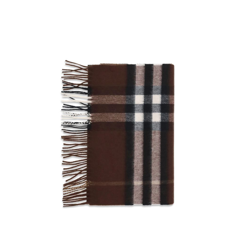 Brown cashmere scarf-null