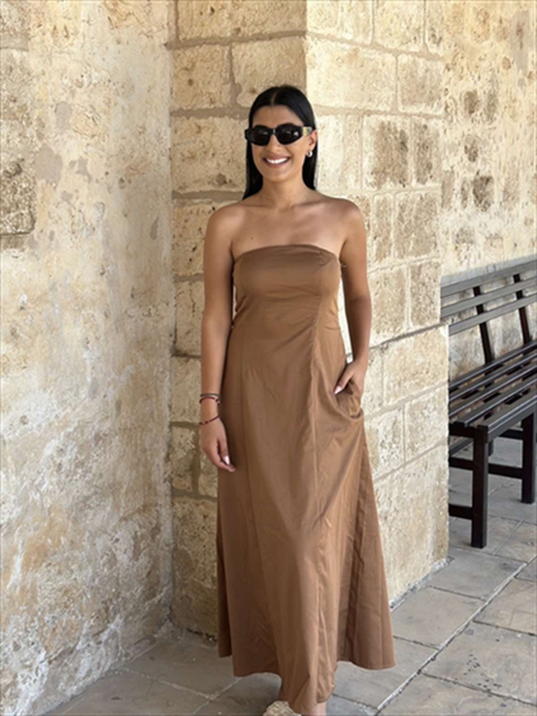 Midi dress cotton-null