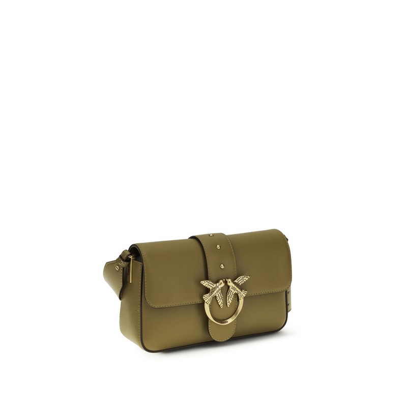 Bicolor calf leather bos taurus shoulder bag-null