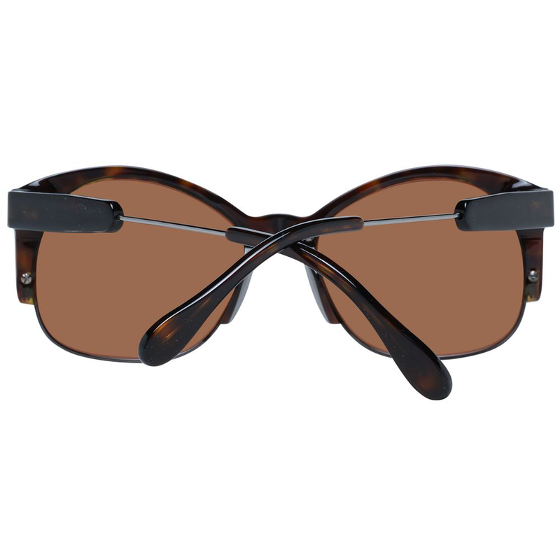 Brown acetate & metal sunglasses-null