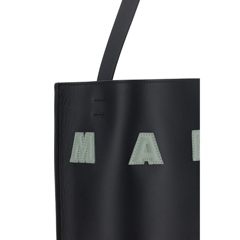 Black calf leather bos taurus shoulder bag-null