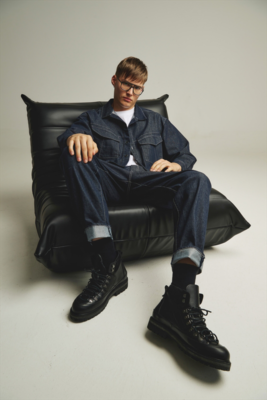 Pcoc faded denim pant-null