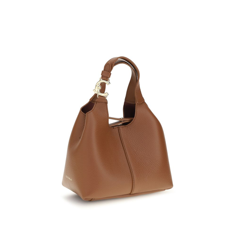 Brown calf leather bos taurus shoulder bag-null