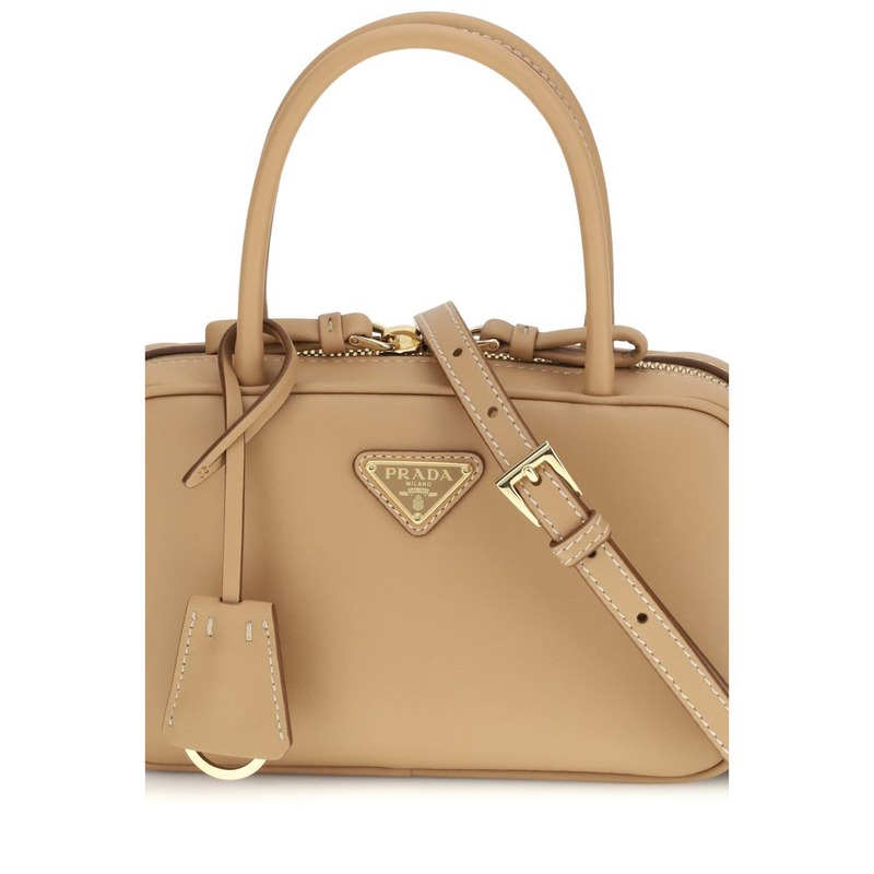 Beige calf leather bos taurus handbag-null