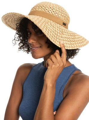 Roxy unisex hat bed of flower (erjha04120-yef0), Natural, medium
