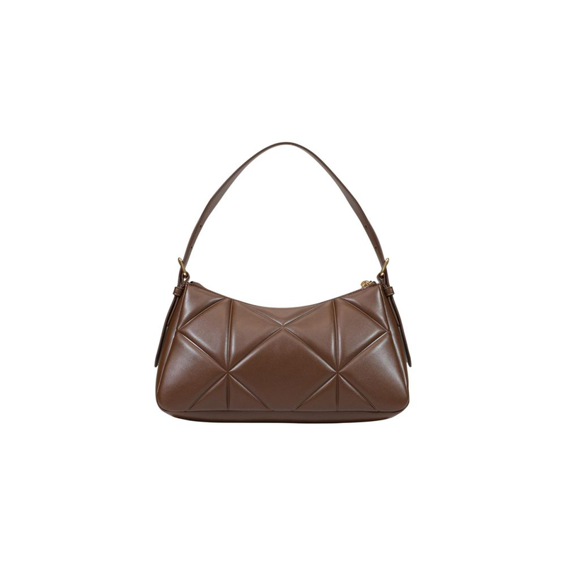 Brown polyethylene handbag-null