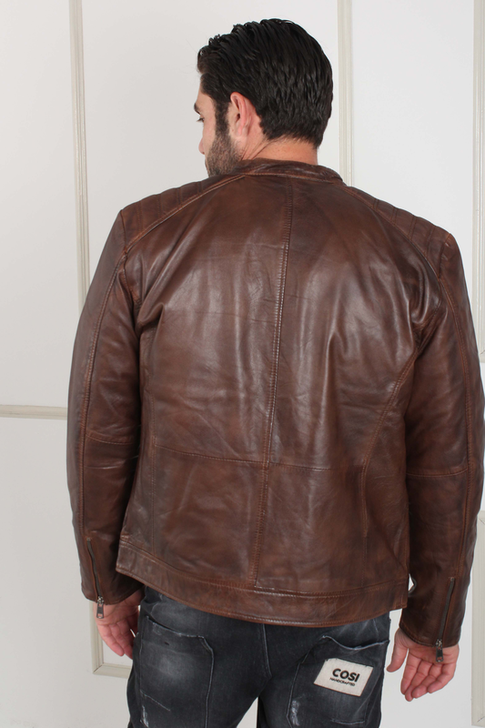 Charles sheep nappa leather jacket-null