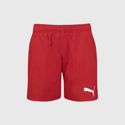 Swim boys  medium length shorts, Red, medium