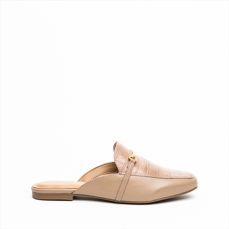 Via marte backless flat pumps with chain detail image number null