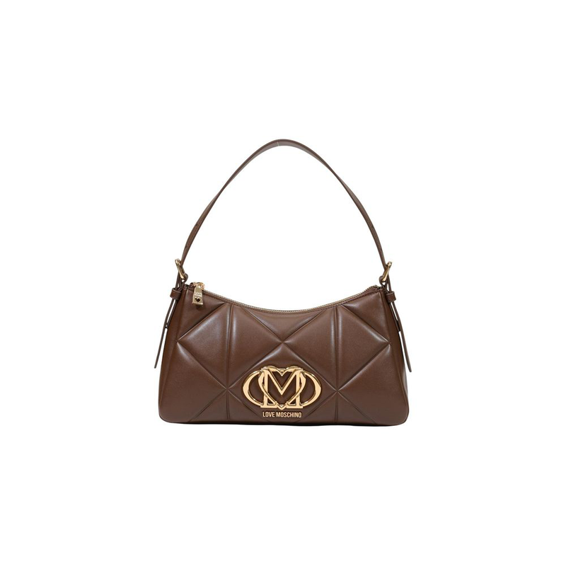 Brown polyethylene handbag-null