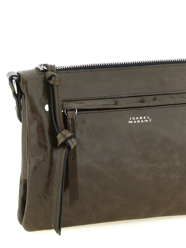 Bicolor calfskin crossbody bag-null