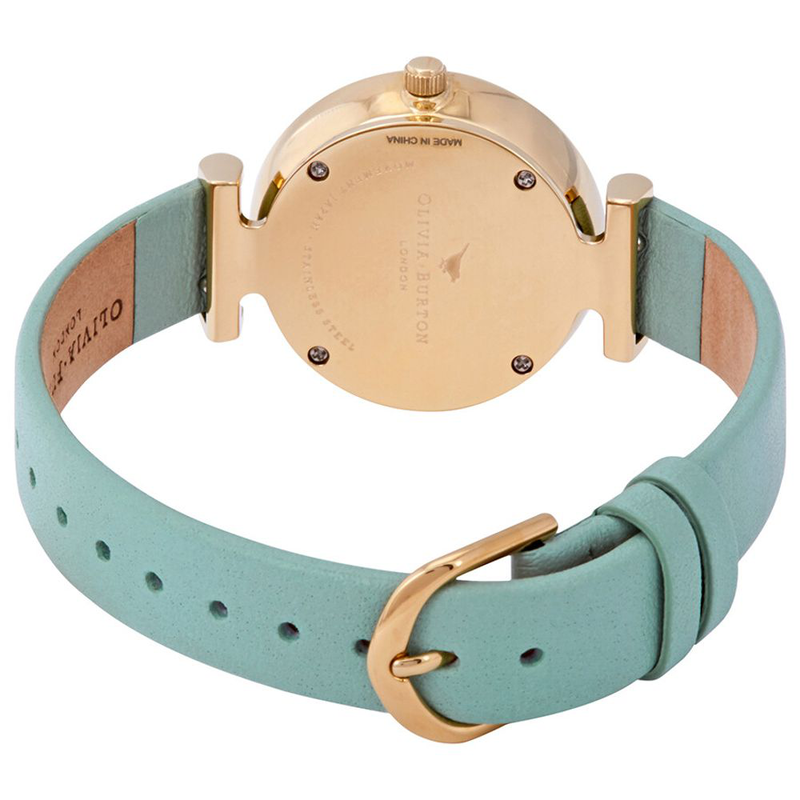 Bicolor artificial leather dress watch-null
