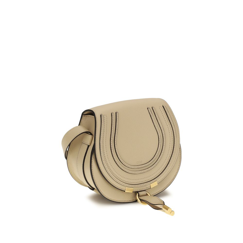 Beige calf leather bos taurus shoulder bag-null