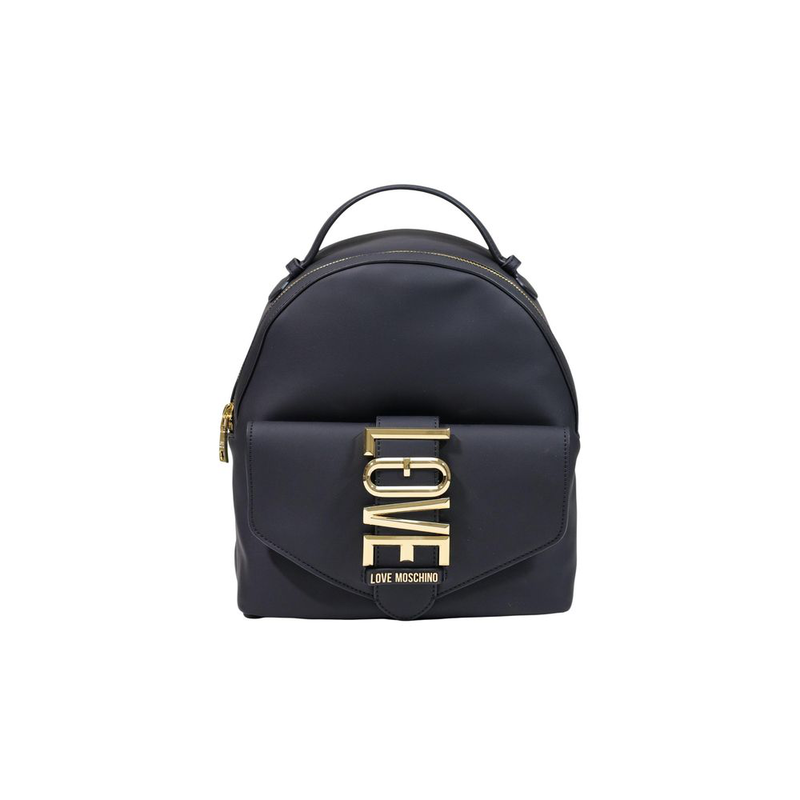 Black polyethylene backpack-null