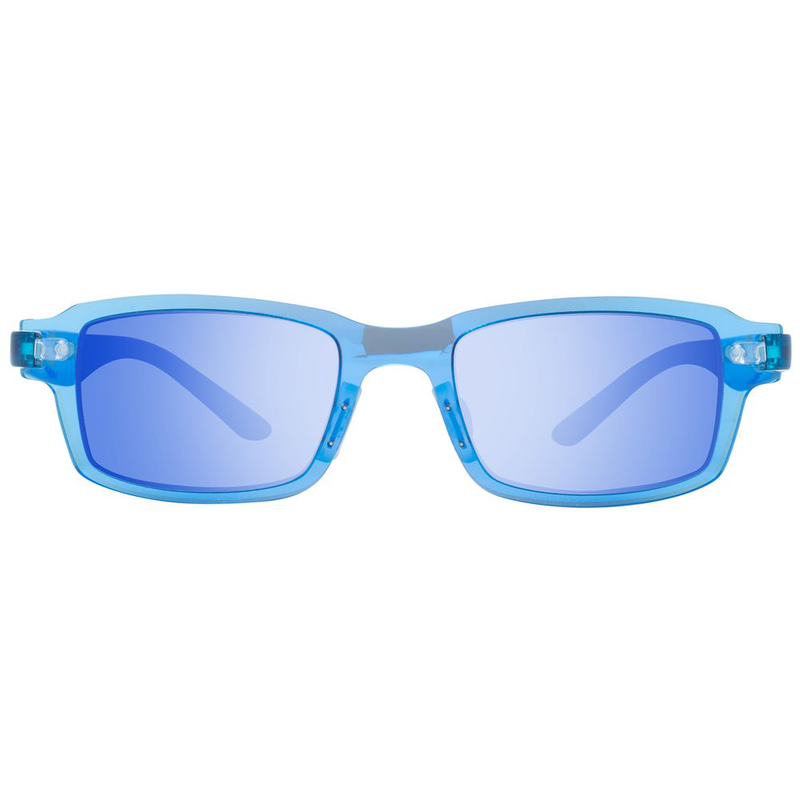 Blue plastic sunglasses-null