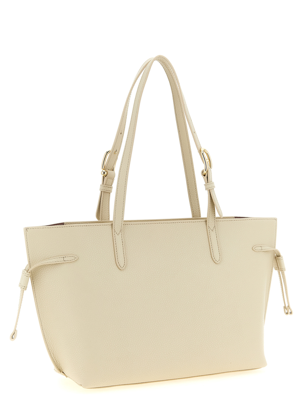White calfskin tote bag-null