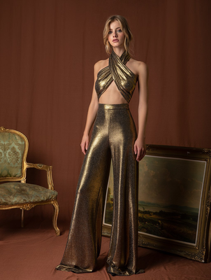 Mya pant, Gold, medium