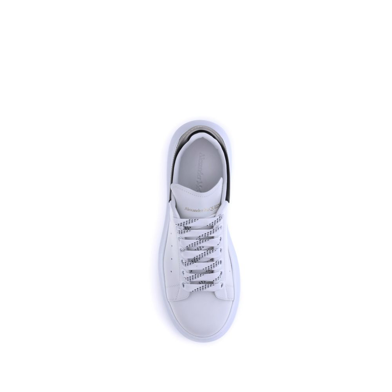 White calf leather bos taurus platform sneakers-null