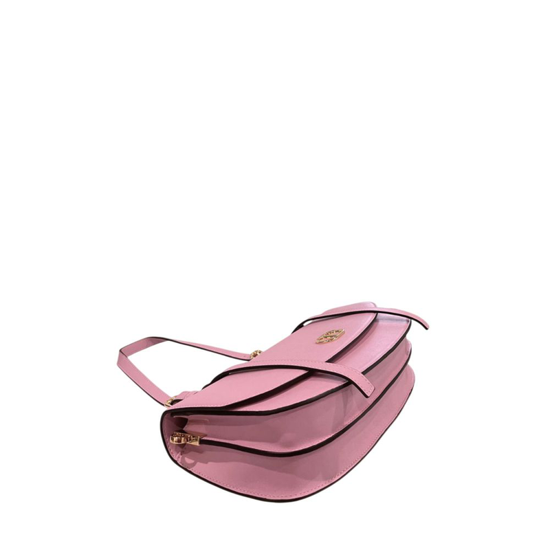 Pink pu women shoulder bag-null