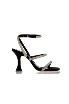 Sante shoes strass 24-265 - sante shoes, Black, medium
