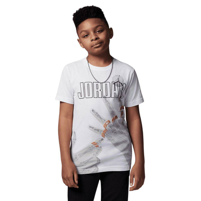Boys mj roadtrip xray short sleeves t-shirt, White, medium