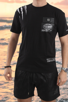 T-shirt planet, Black, medium