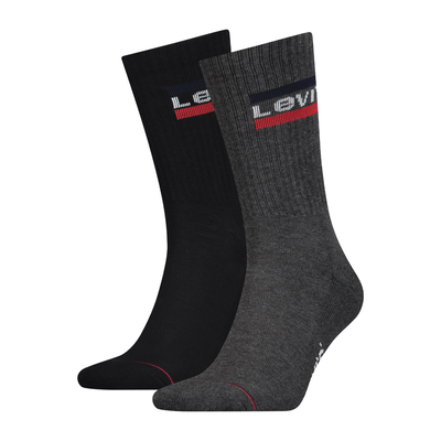 Levi's κάλτσες 2pack, Grey Black, medium