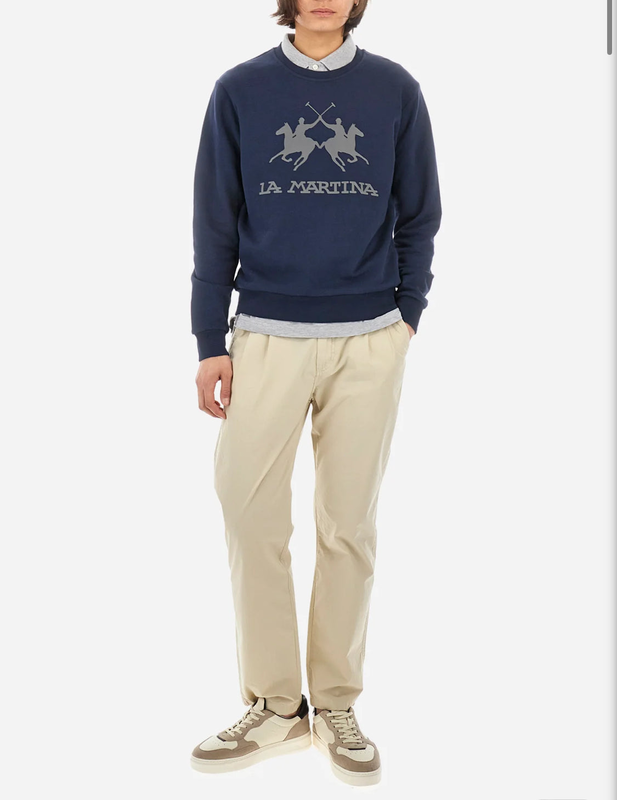 La martina men fleece crew neck ccmf01 image number null