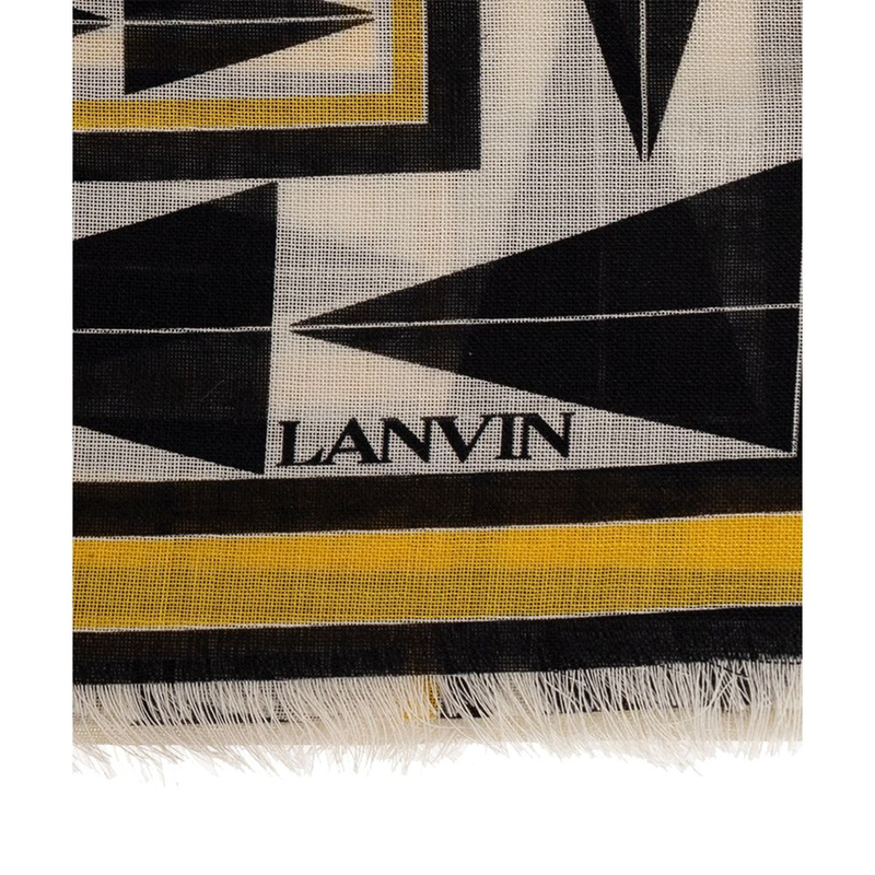 Bicolor wool scarf-null