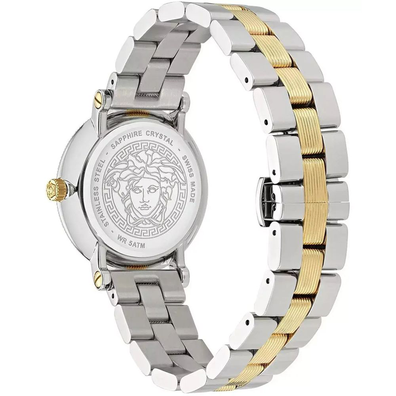 Gray stainless steel dress watch-null