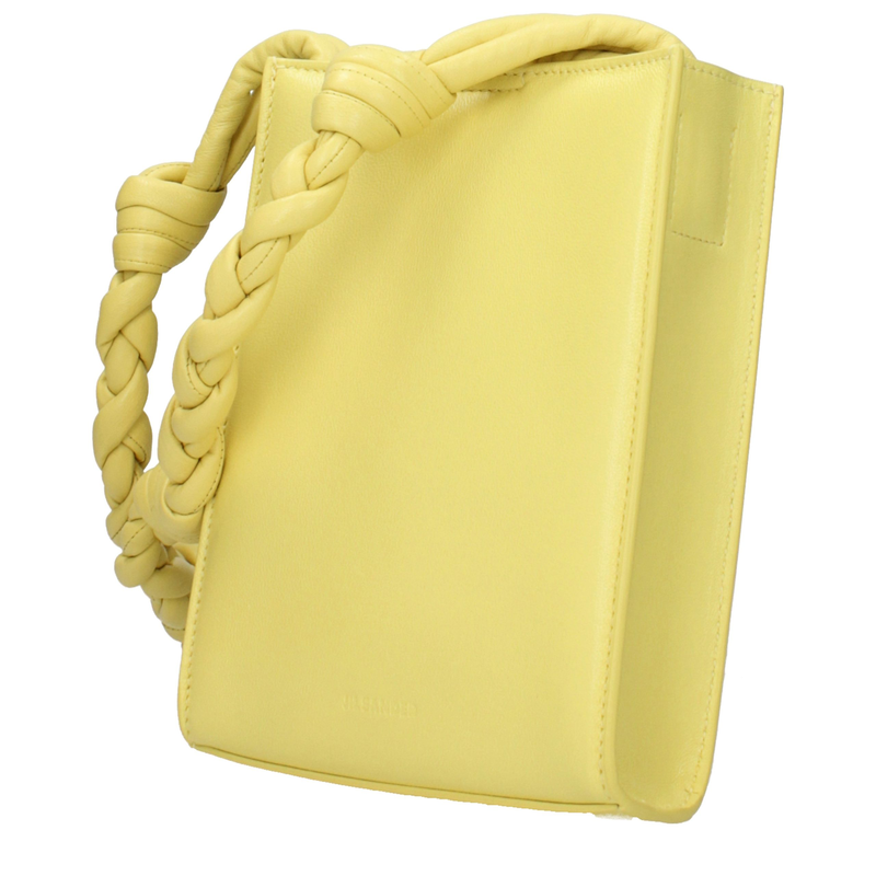 Yellow leather crossbody bag-null