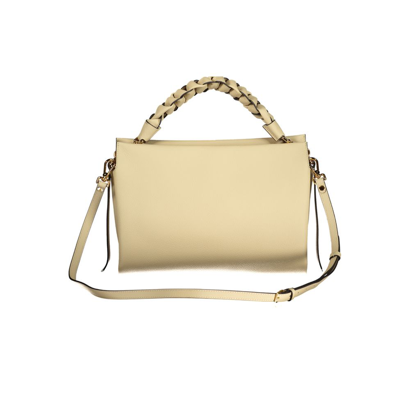 Beige leather women handbag-null