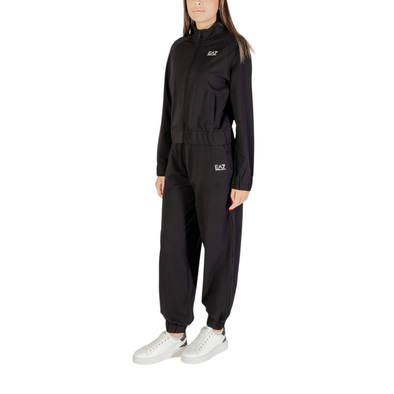 Black cotton tracksuit-null