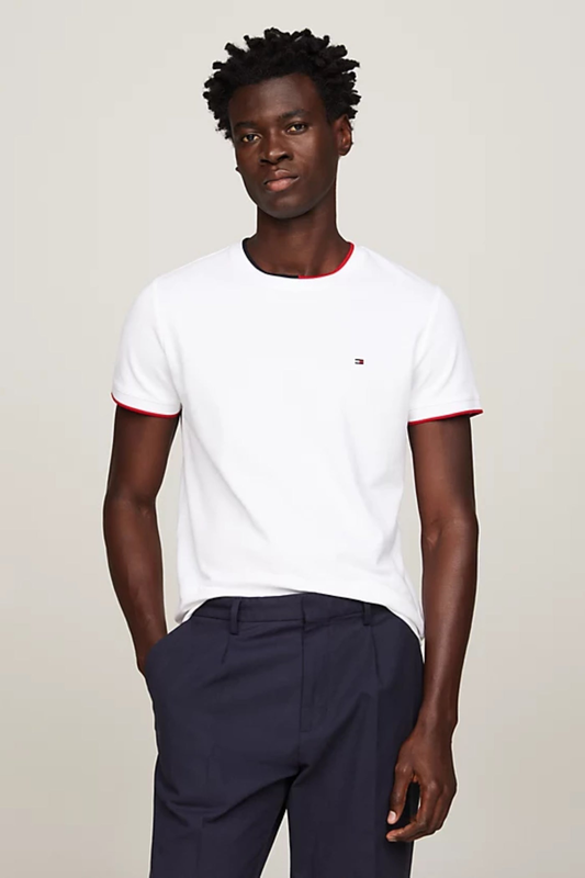 Rwb tipped pique tee-null